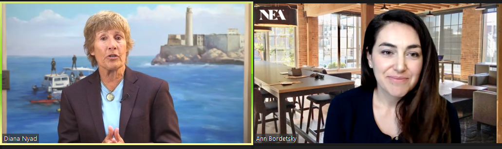 NEA's Ann Bordetsky was joined by Diana Nyad to tell her story of 'never giving up.'